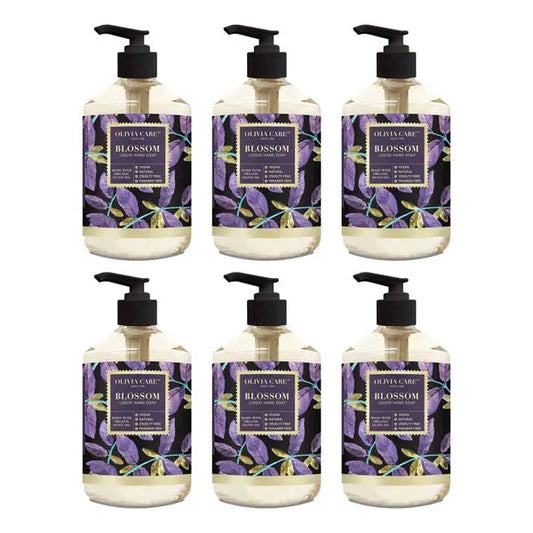 6 Pack - Olivia Care Liquid Hand Soap Blossom & Essential Oils 18.5oz Olivia Care