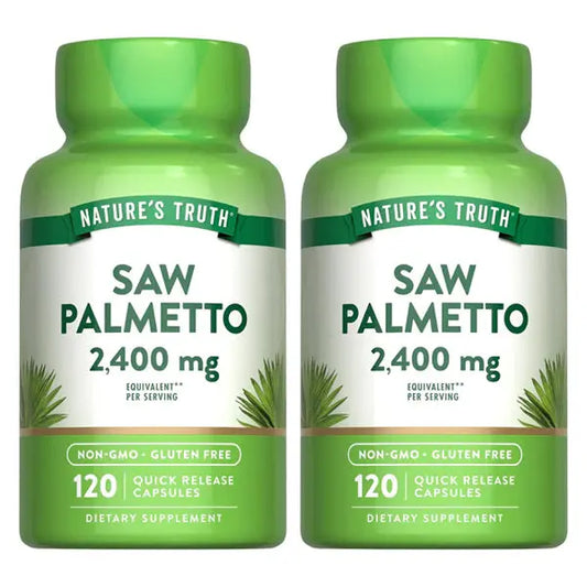 2 Pack - Nature's Truth Saw Palmetto Extract 2400mg 120 Capsules Each Nature's Truth