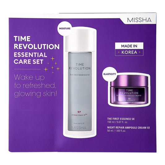Missha Time Revolution 5X Essential Care Set 5.07 Oz Essence & 1.69 Oz Cream