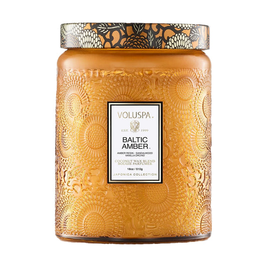 Voluspa Baltic Amber Scented Candle 18oz Coconut Wax Blend