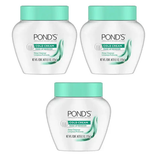 3 Pack - Pond's Cold Cream Cleanser & Make-Up Remover 6.1 oz Pond's