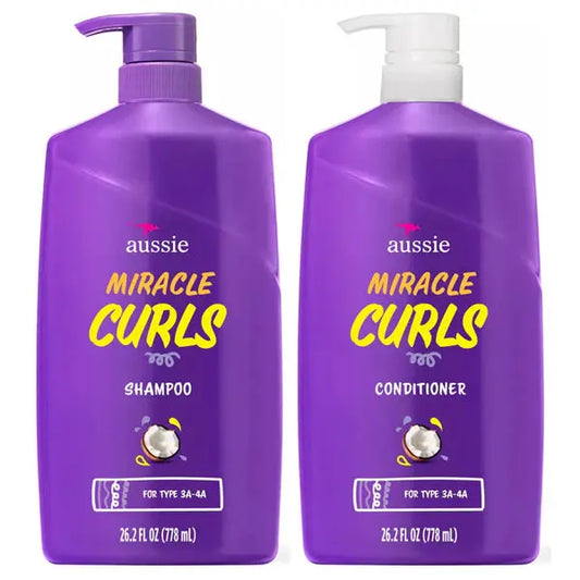 Aussie Miracle Curls Shampoo and Conditioner Dual Pack 26.2 oz Aussie