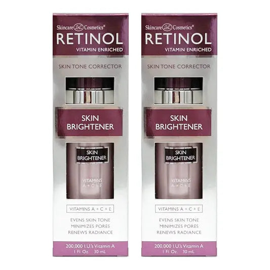 2 Pack - Skincare Cosmetics Retinol Vitamin Enriched Skin Brightener 1oz Skincare Cosmetics