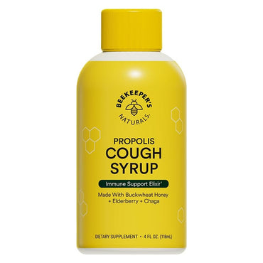 2 Pack - Beekeeper's Naturals Propolis Honey Cough Syrup Daytime for Adults 4oz