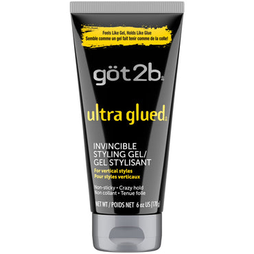 3 Pack - got2b Ultra Glued Invincible Extra Strong Hold Hair Gel 6oz