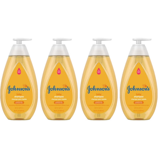 4 Pack - Johnson's Baby Shampoo for Baby's Delicate Scalp & Skin 20.3oz