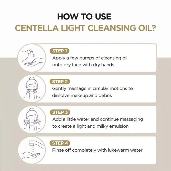 SKIN1004 Madagascar Centella Light Cleansing Oil Set Korean 6.76oz & 10.14oz SKIN1004