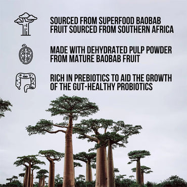 3 Pack - Naked Fiber Organic Baobab Powder Fiber Supplement 10.6oz