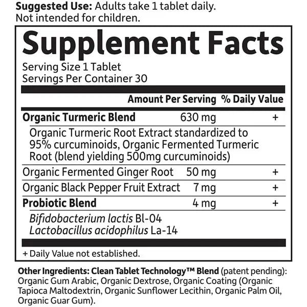 Garden of Life Organics Maximum Strength Turmeric 30 Count Garden of Life