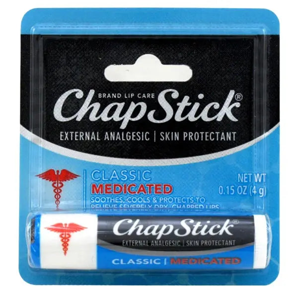 12 Pack - ChapStick Classic Medicated Lip Balm Tube 0.15oz ChapStick