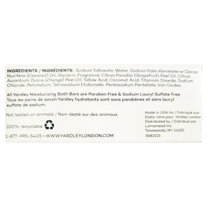 6 Pack - Yardley London Limited Edition Frosted Cranberry Moisturizing Bath Bar 4oz Yardley