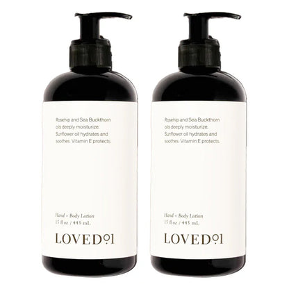 2 Pack - Loved01 Deep Hydration Hand + Body Lotion 15oz