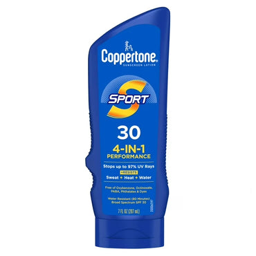 3 Pack - Coppertone Sport 4-in-1 Sunscreen Lotion SPF 30 7oz