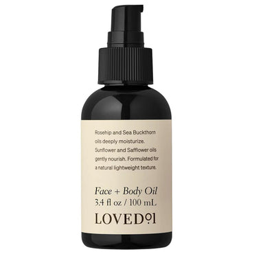 3 Pack - Loved 01 Face + Body Oil with Rosehip & Sea Buckthorn 3.4oz