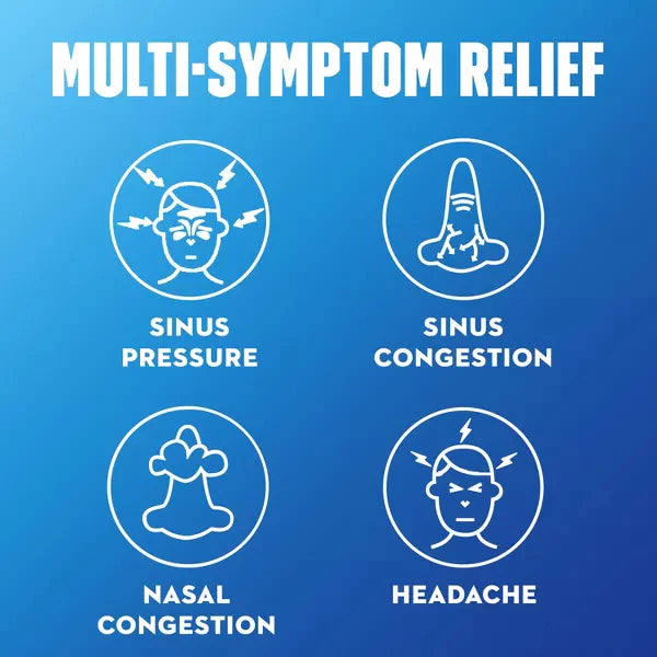 2 Pack - Mucinex Sinus-Max Severe Congestion Relief Caplets 20 Count Each