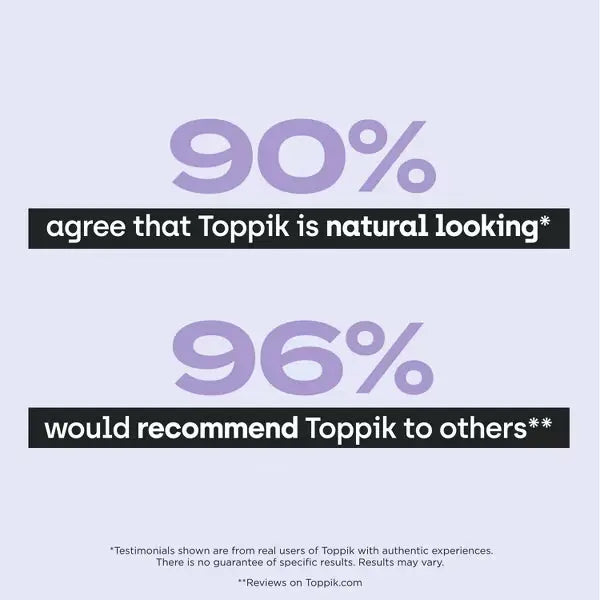2 Pack - Toppik Volumizing Micro Fiber Hair Filler Color Touch Up System - Black 0.42oz Toppik
