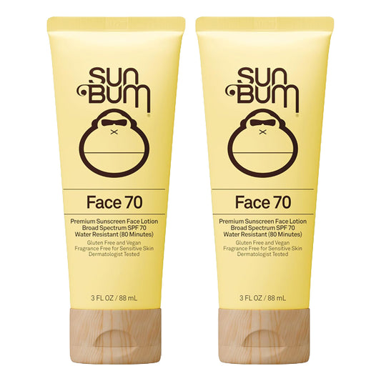 2 Pack - Sun Bum Original SPF 70 Broad Spectrum Sunscreen Face Lotion 3oz