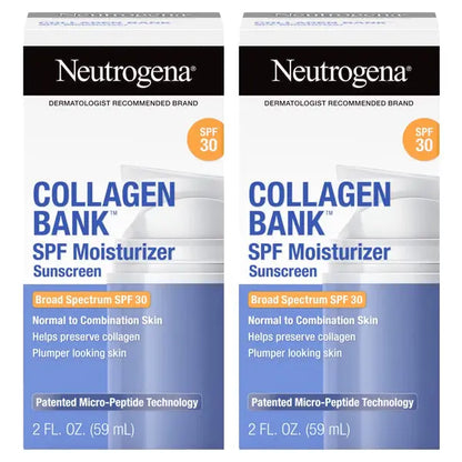 2 Pack - Neutrogena Collagen Bank Daily Face Moisturizer SPF 30 2oz Neutrogena