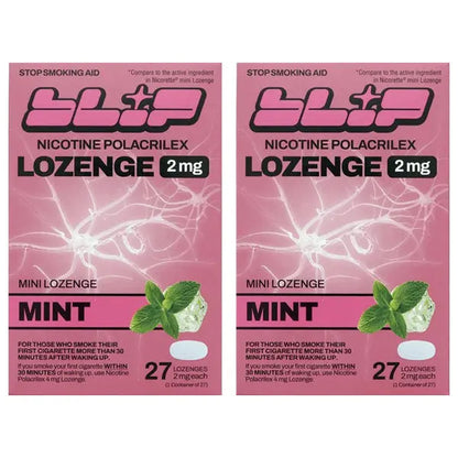 2 Pack - Blip Mint Nicotine Smoking Cessation Lozenge 2mg 27 Count Blip