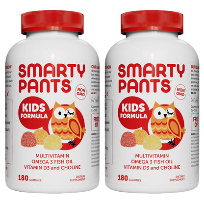 2 Pack - SmartyPants Kids Formula Multivitamin Gummies 180ct Each