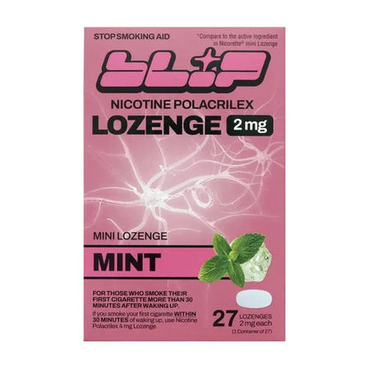 2 Pack - Blip Mint Nicotine Smoking Cessation Lozenge 2mg 27 Count Blip
