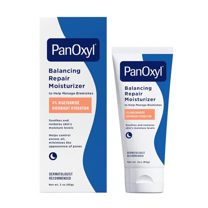 2 Pack - PanOxyl PM Balancing Repair Moisturizer with Niacinamide 3oz