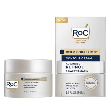 2 Pack - RoC Derm Correxion Contour Retinol Cream for Face and Neck 1.7oz