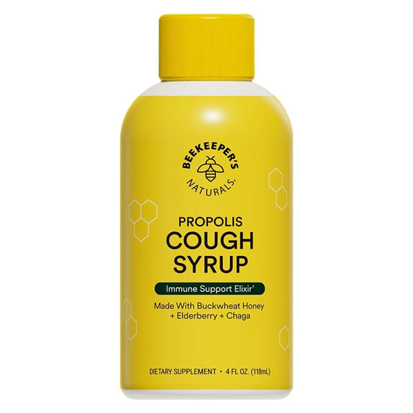 2 Pack - Beekeeper's Naturals Propolis Honey Cough Syrup Daytime for Adults 4oz