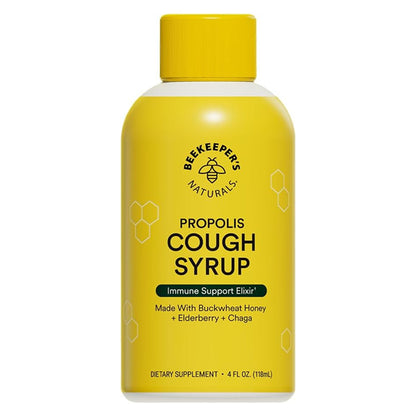 2 Pack - Beekeeper's Naturals Propolis Honey Cough Syrup Daytime for Adults 4oz