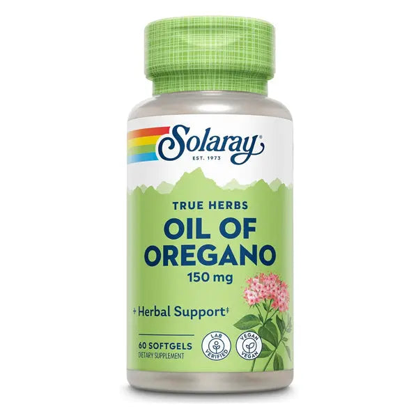 2 Pack - Solaray Oil of Oregano Softgels Extra Strength 60 Softgels Solaray