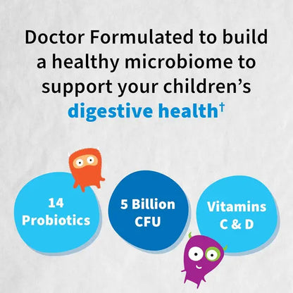 2 Pack - Garden of Life Dr. Formulated Probiotics Organic Kids+ Gummy Berry Cherry 30 Count Garden of Life
