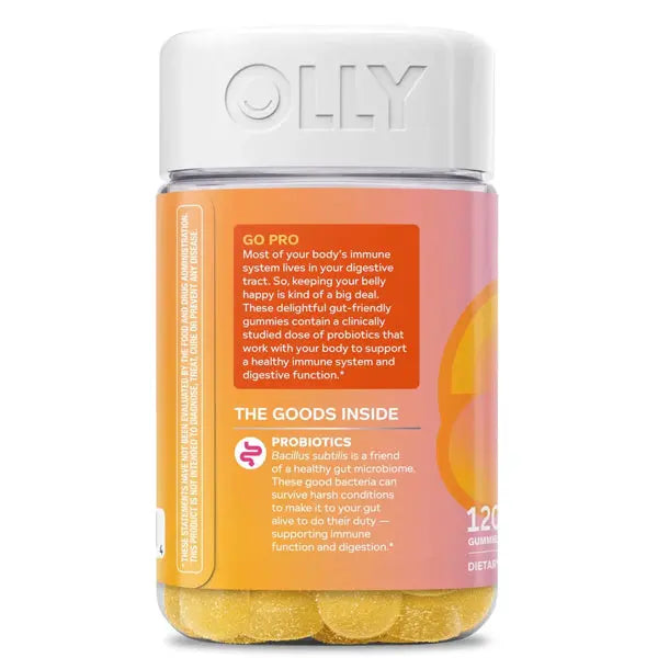 2 Pack - OLLY Probiotic Immune and Digestive Gummy Mango Sunrise 120 Count OLLY