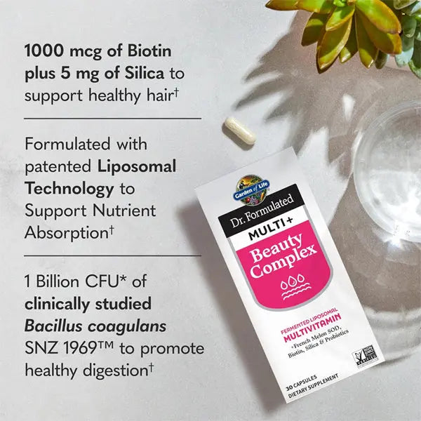 2 Pack - Garden of Life Dr Formulated Multi+ Fermented Beauty Complex 30 Count Garden of Life
