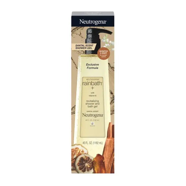 2 Pack - Neutrogena Rainbath Shower & Bath Gel Santal Scent 40oz Neutrogena