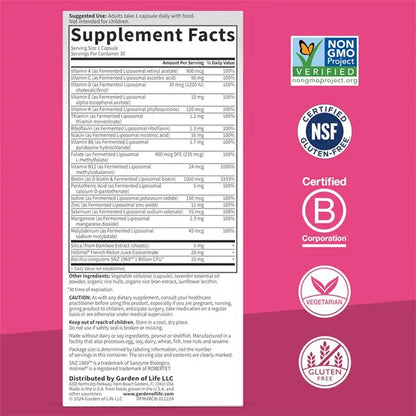 2 Pack - Garden of Life Dr Formulated Multi+ Fermented Beauty Complex 30 Count Garden of Life