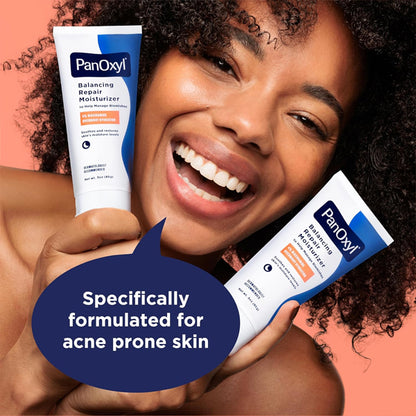 2 Pack - PanOxyl PM Balancing Repair Moisturizer with Niacinamide 3oz