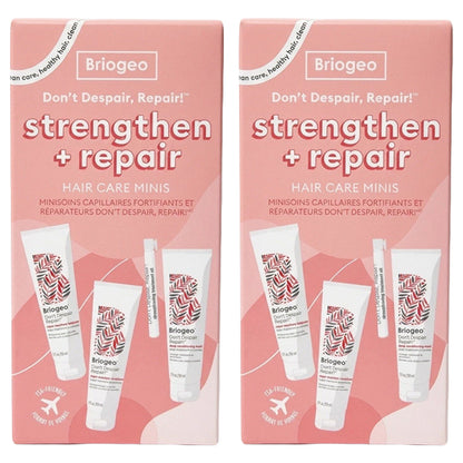2 Pack - Briogeo Hair Care Don't Despair Repair! Strengthen + Repair Minis Hair Kit