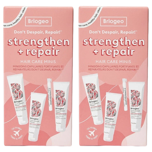 2 Pack - Briogeo Hair Care Don't Despair Repair! Strengthen + Repair Minis Hair Kit