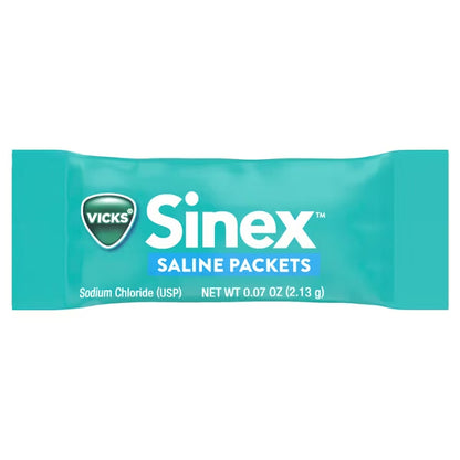 2 Pack - Vicks Sinex Saline Nasal Rinse Starter Kit 1 Bottle + 30 Refill Packets Each