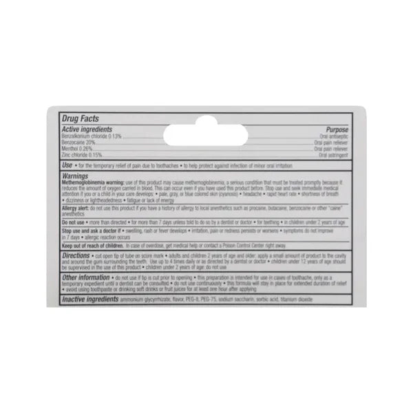 4 Pack - Signature Care 4x Medicated Toothache & Gum Pain Relief 0.33oz