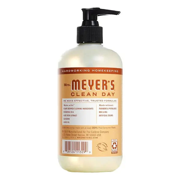 6 Pack - MRS. MEYER'S CLEAN DAY Hand Soap Oat Blossom Scent 12.5oz Mrs. Meyer's