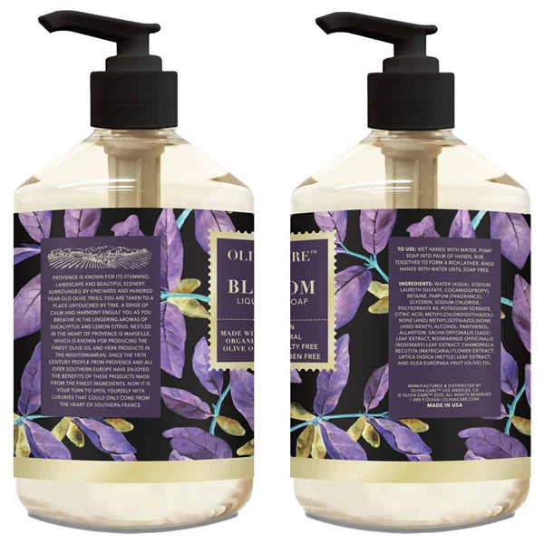 6 Pack - Olivia Care Liquid Hand Soap Blossom & Essential Oils 18.5oz