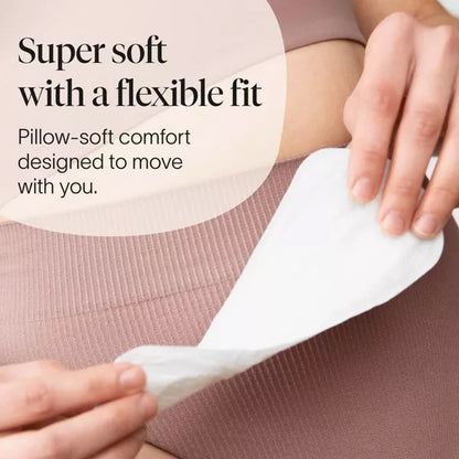 3 Pack - Cora Organic Cotton Ultra Thin Panty Liners Regular Absorbency 40 Count Each