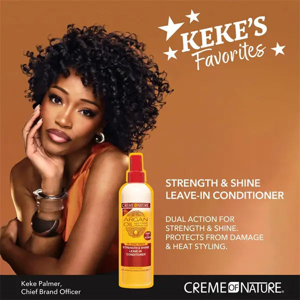 3 Pack - Creme of Nature Argan Oil Strength & Shine Leave-in Conditioner 8.4oz Creme of Nature