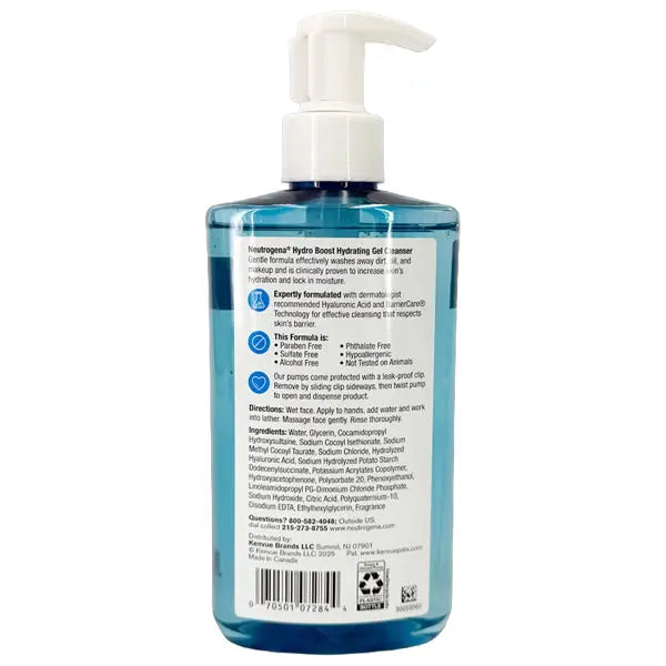 3 Pack - Neutrogena Hydro Boost Face Wash, Hydrating Facial Cleanser 12oz Neutrogena