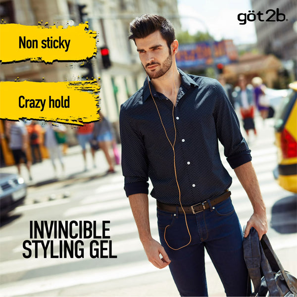 3 Pack - got2b Ultra Glued Invincible Extra Strong Hold Hair Gel 6oz