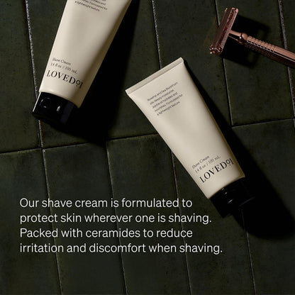 3 Pack - Loved01 Moisturizing & Fragrance-Free Face & Body Shave Cream 3.4oz