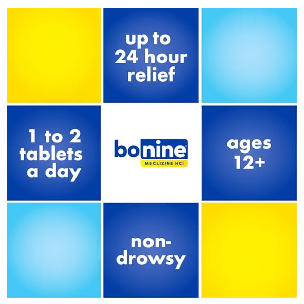 3 Pack - Bonine Non Drowsy Motion Sickness Relief Raspberry 48 Count