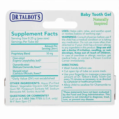 3 Pack - Dr. Talbot's Naturally Inspired Baby Tooth Gel for Sore Gums 0.53oz Dr. Talbot's
