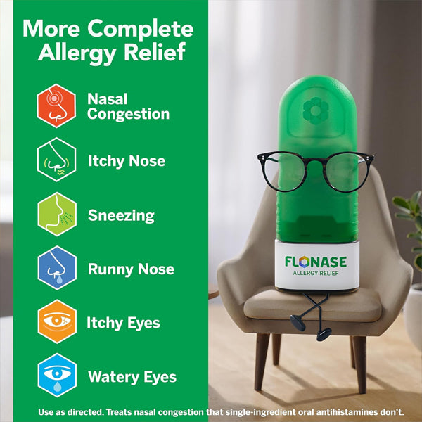 3 Pack - Flonase Sensimist Non Drowsy Allergy Relief Nasal Spray 60 Sprays